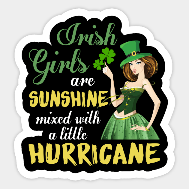 Girls Are Sunshine Mixed With A Little Hurricane Sticker by Danielsmfbb